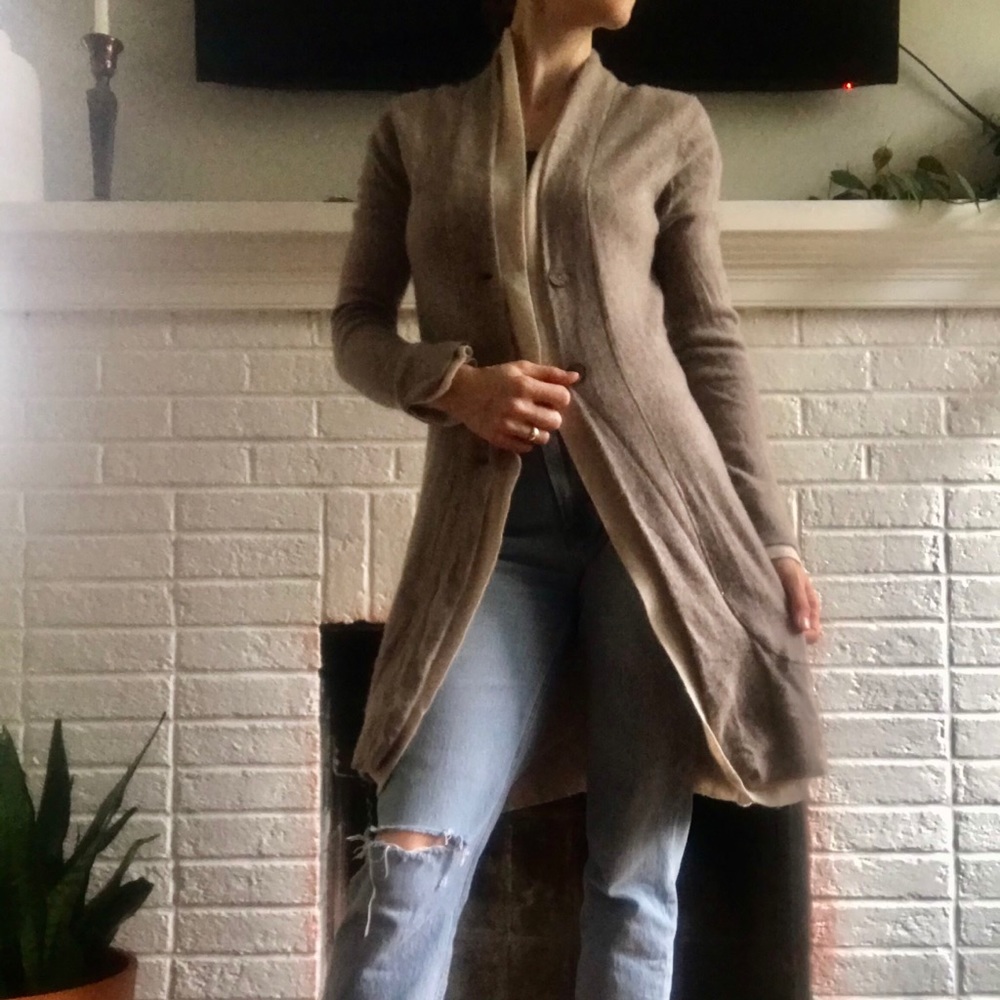 100% Vicuna Cashmere Long Sweater